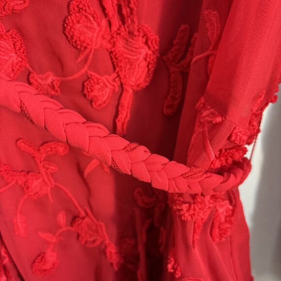 New Anthropologie x Mare Mare Amal Textured 3D Floral Fauna Y2K 90s Vegan Hips - Picture 4 of 6